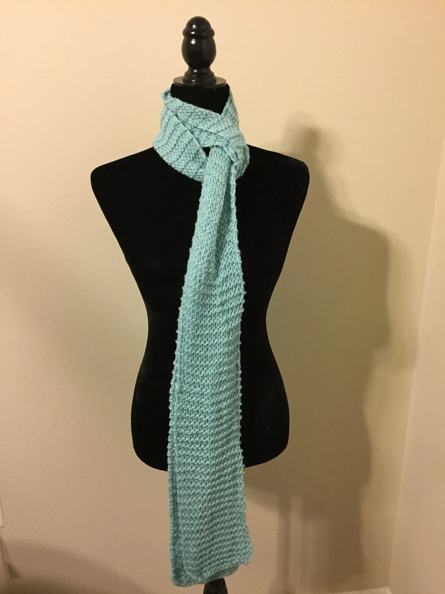 Aquamarine Wool Scarf
