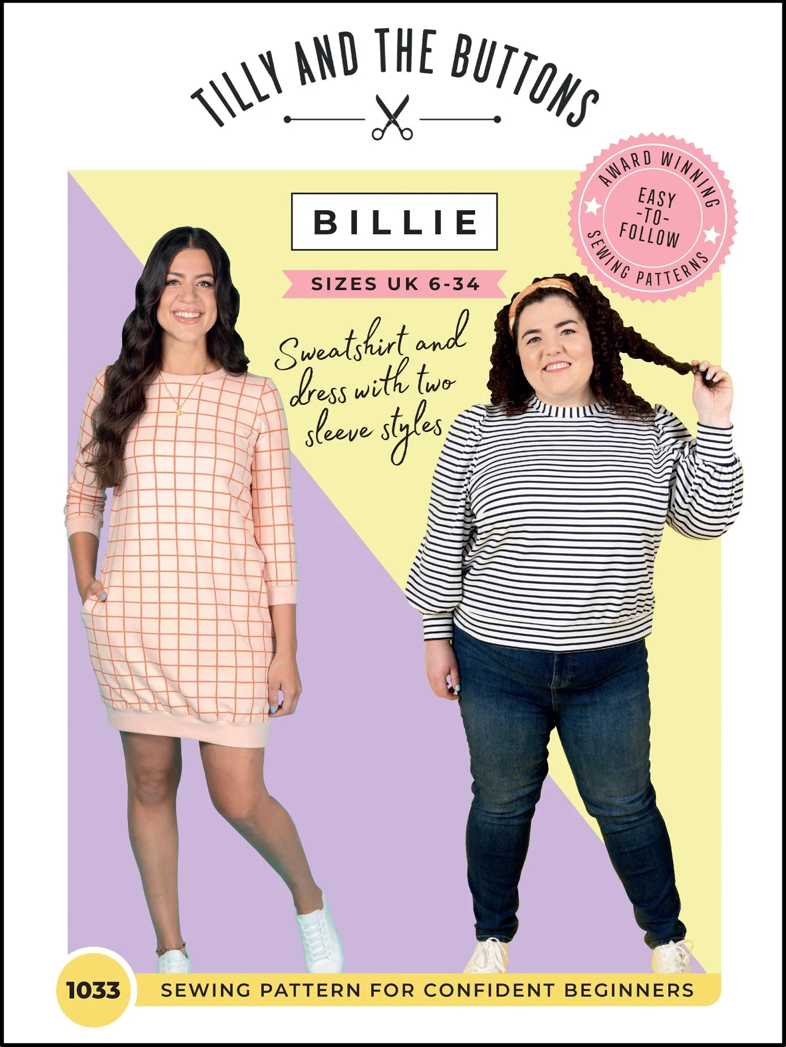 Billie Sweatshirt / Dress Pattern - Tilly And The Buttons