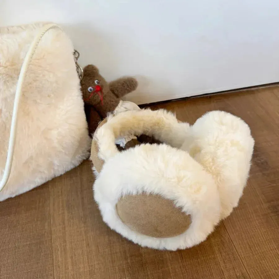 cozy - fashion plush foldable ear muffs