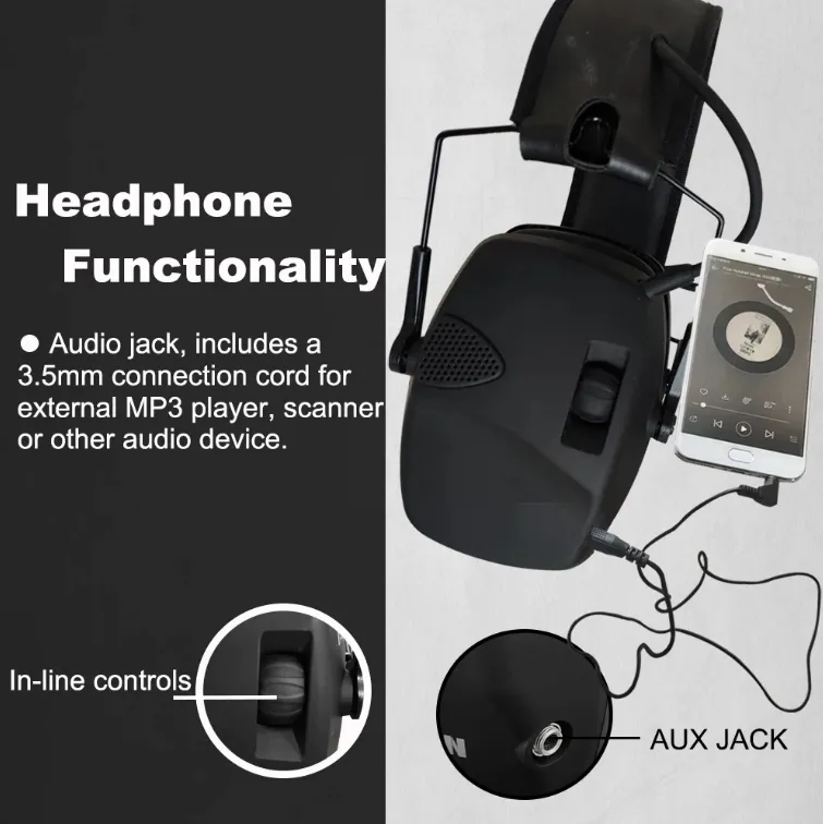 Ear Muffs For Shooting Sound Amplification Anti-Noise Electronic Shooting Ear Protection Professional