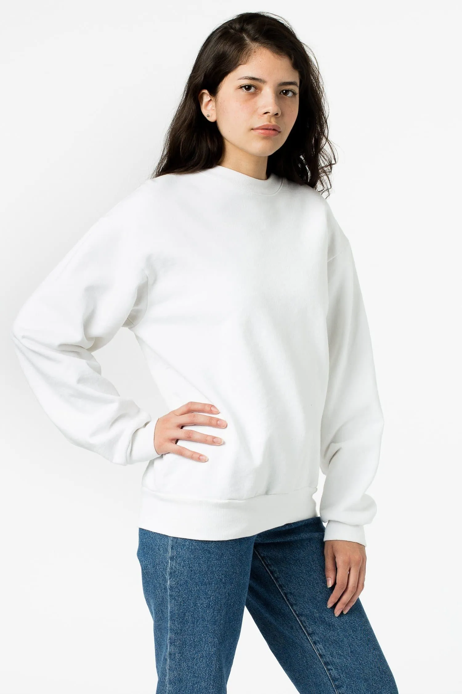 HF07 - Heavy Fleece Crewneck Sweatshirt (Piece Dye)