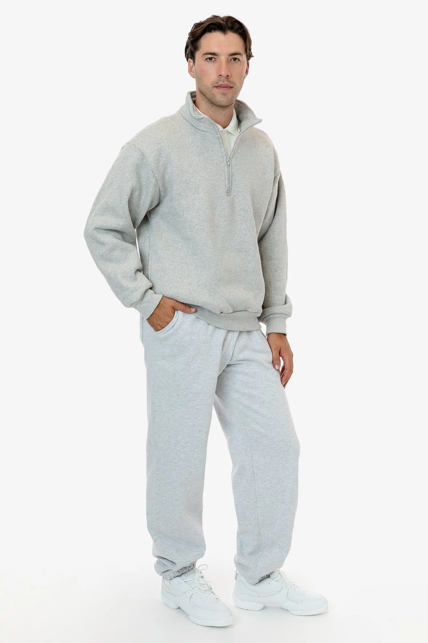 HFX428 - Unisex Heavy Fleece Half Zip Pullover (Piece Dye)