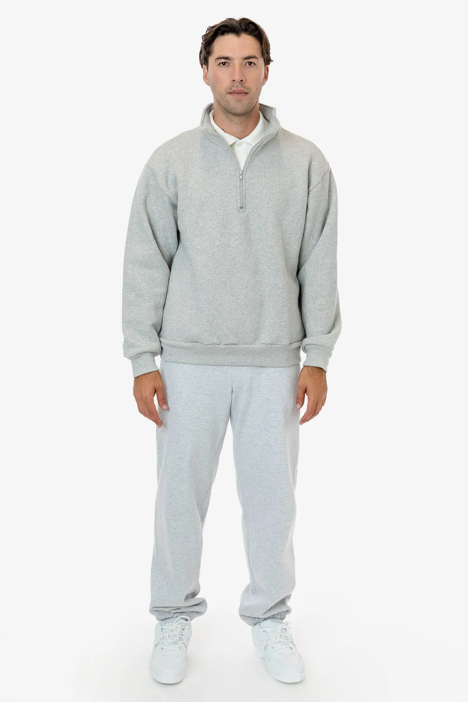 HFX428 - Unisex Heavy Fleece Half Zip Pullover (Piece Dye)