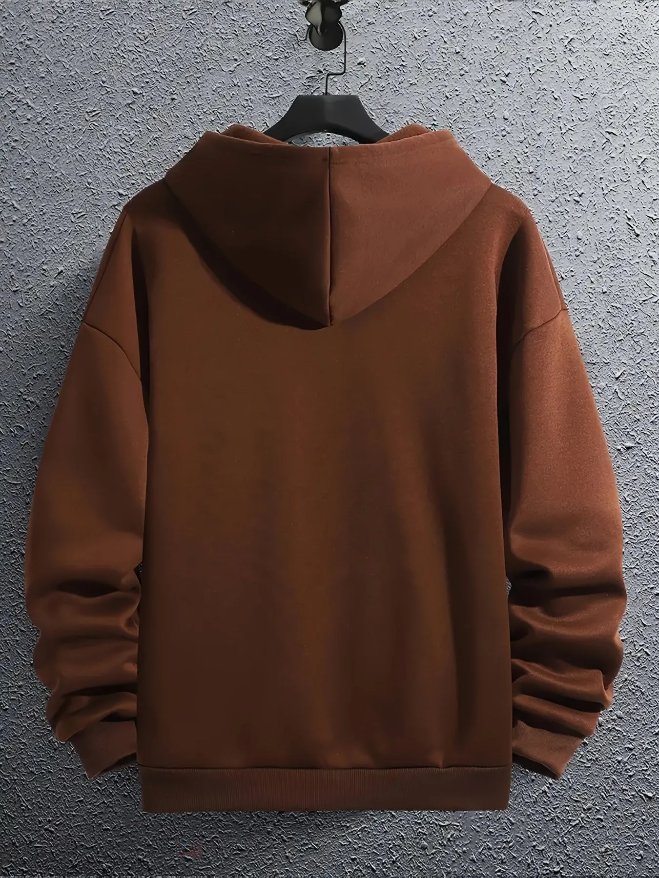 Ilooove - DUMFUCKERY Print Hoodies For Men, Graphic Hoodie With Kangaroo Pocket, Comfy Loose Trendy Hooded Pullover, Mens Clothing For Autumn Winter
