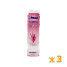 Johnson's Pure Cotton Make-up Pads (3 X 80 packs)