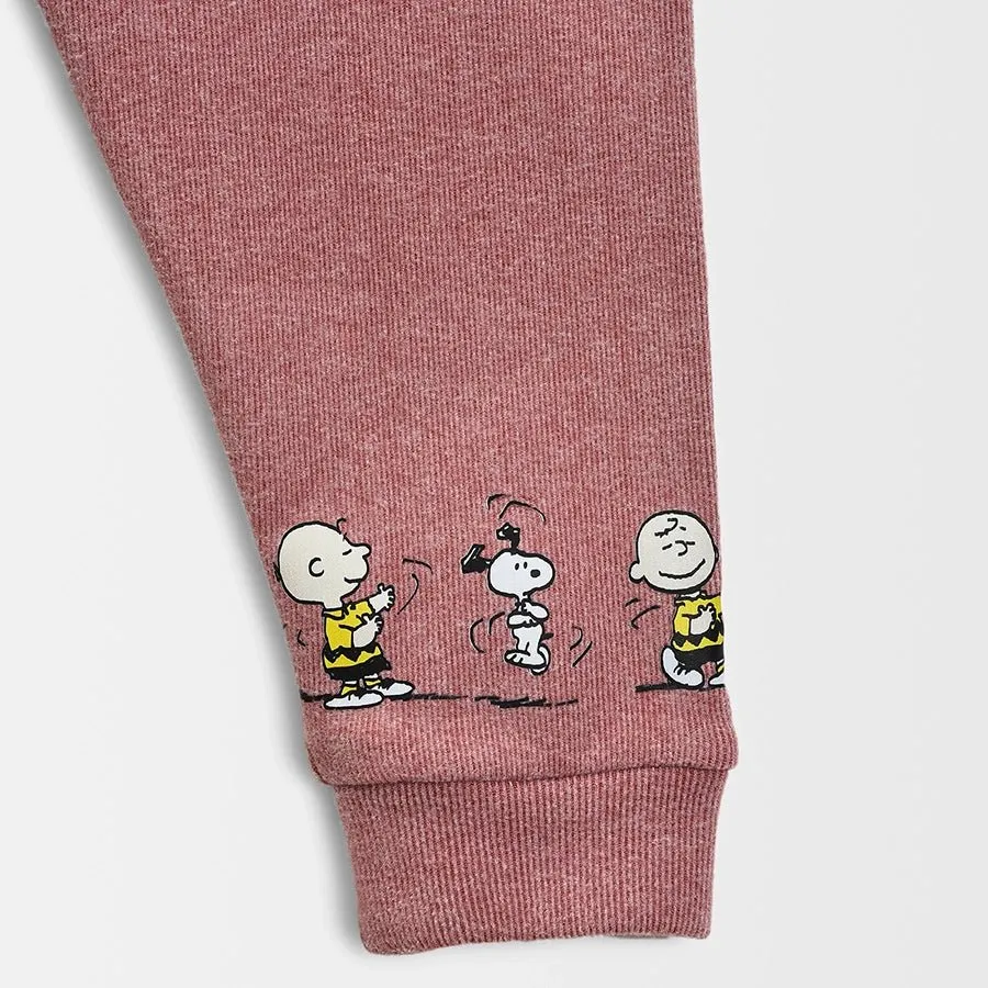 Peanuts™ Knitted Thermal T-shirt With Pajama Set