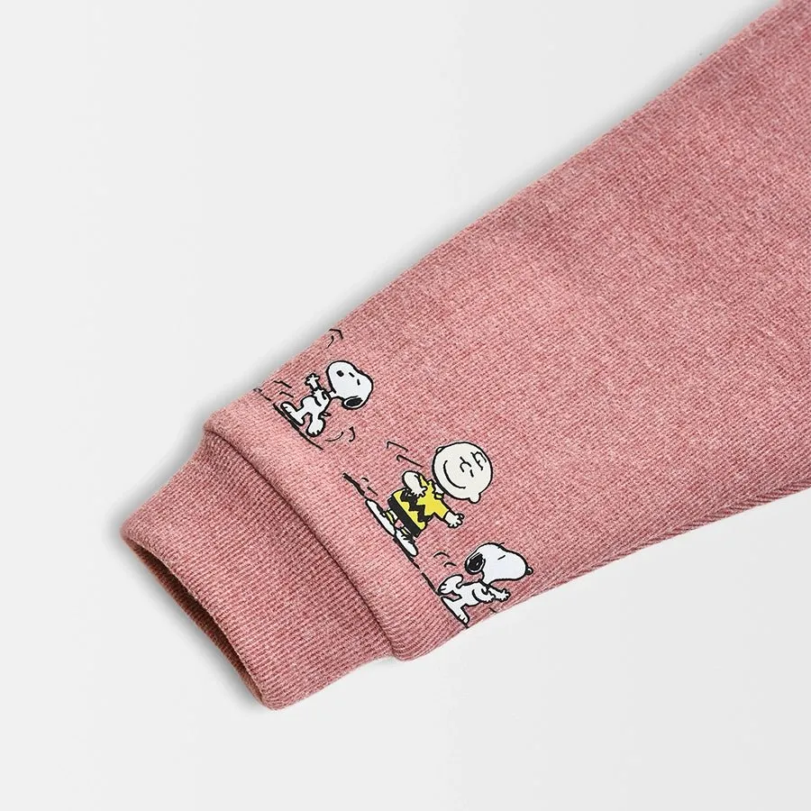 Peanuts™ Knitted Thermal T-shirt With Pajama Set