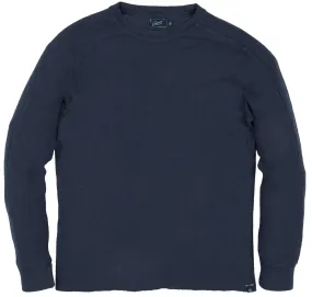 Spencer Waffle Crew - Dark Navy (Final Sale)*