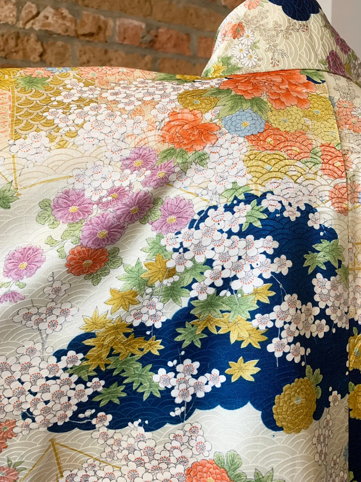 Vintage Kimono Floral 1960s