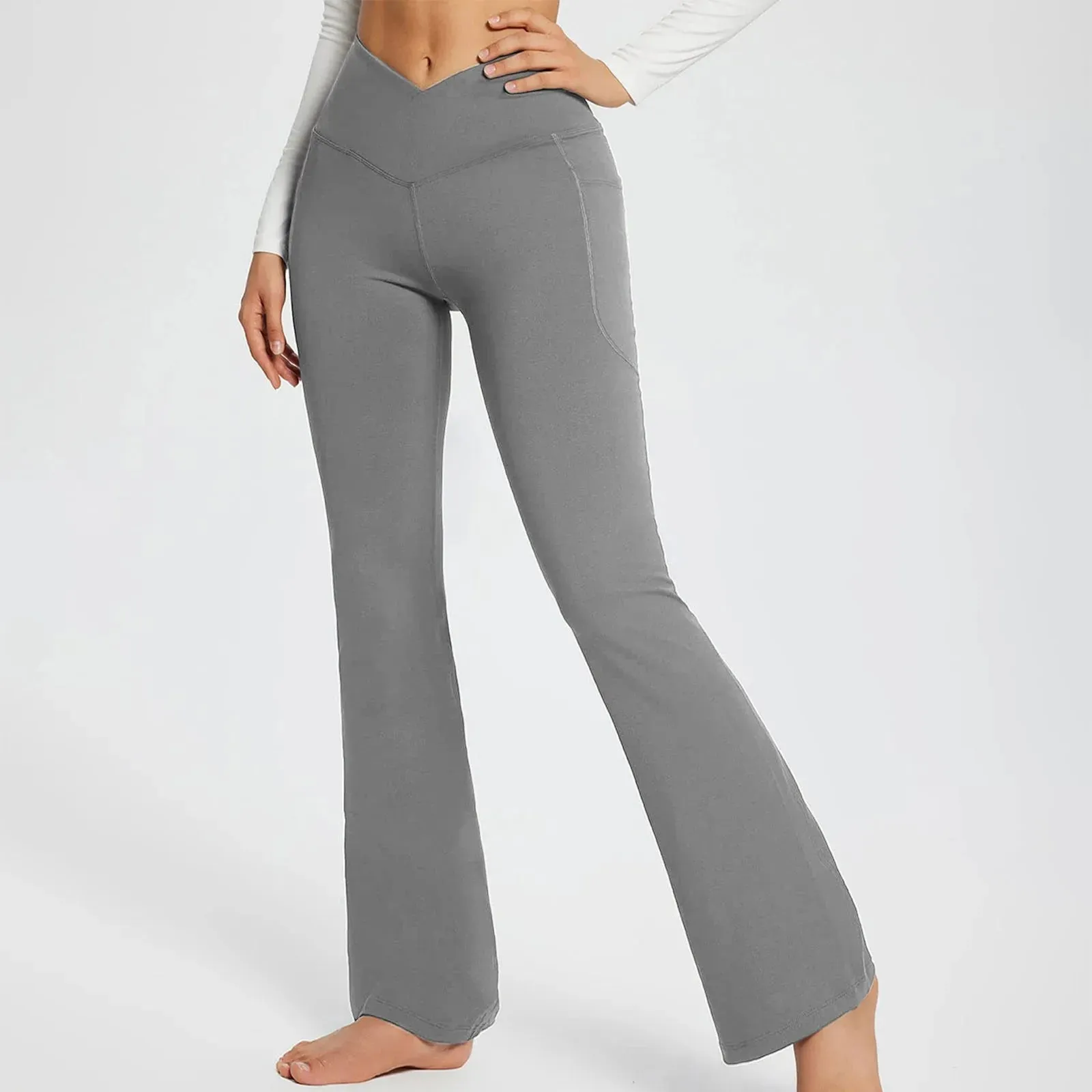 Wide Leg Flare Yoga Pants for Women | High Waist Dance Fitness Pilates Trousers | 2023 Hot Sale