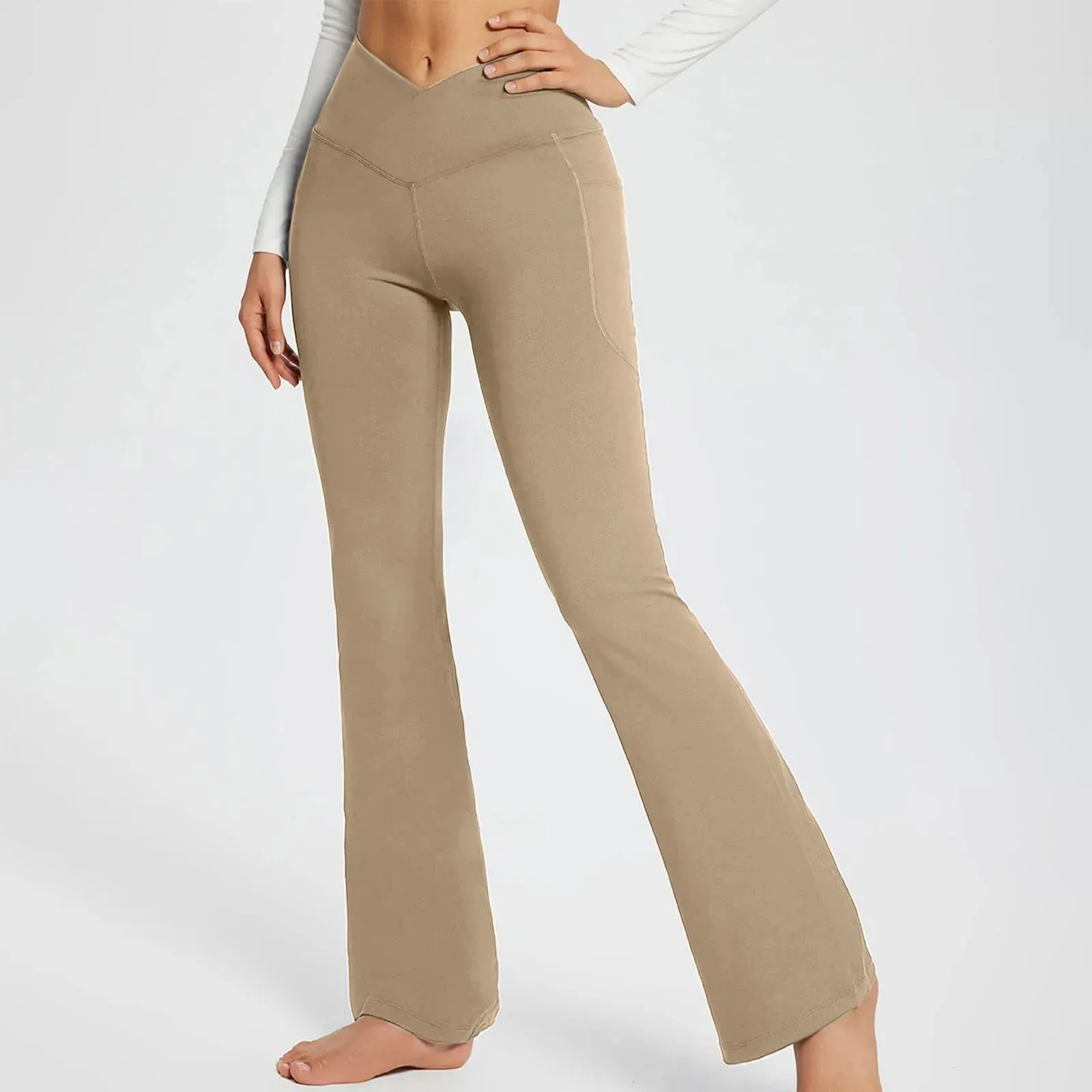 Wide Leg Flare Yoga Pants for Women | High Waist Dance Fitness Pilates Trousers | 2023 Hot Sale