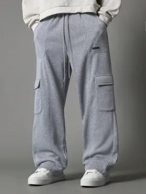 Wide Leg Multi Pocket Cargo Sweatpants